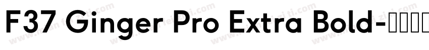 F37 Ginger Pro Extra Bold字体转换